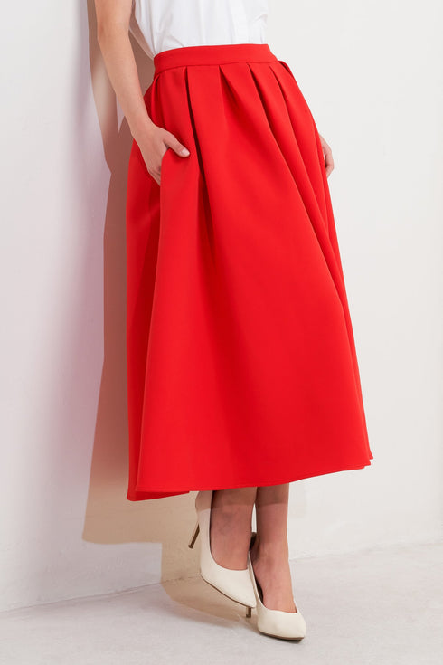 strawberry-pop-woven-full-midi-skirt Flying Tomato-Sophia's StyleSKIRTS-1